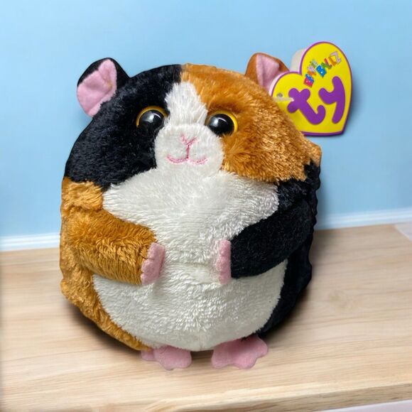 Ty Beanie Ballz SPEEDY the Guinea Pig Ball 5" NEW Plush Stuffed Animal Toy - Picture 1 of 10